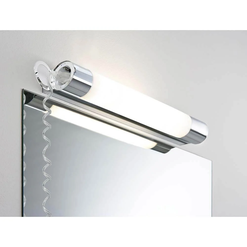 Lâmpada de parede orgone ip44 stcle led 7.5w 440mm cromado acrílico branco