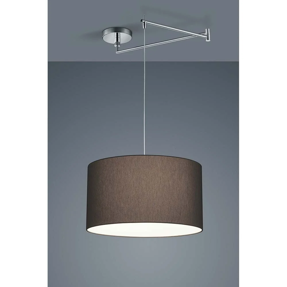 Lâmpada pendente Certo Chrom, Guirlando Chintz Antracite