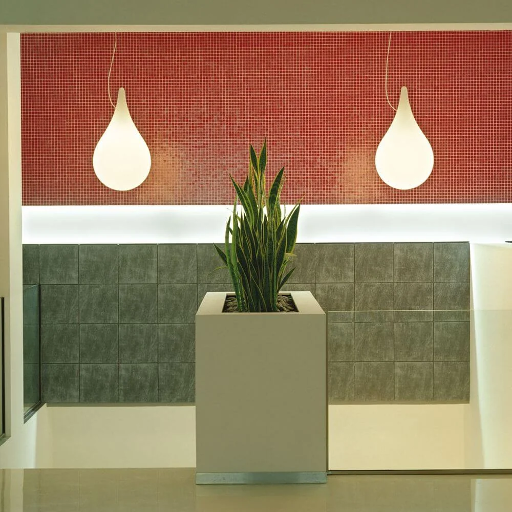 Lâmpada pendente de drop-2l Ø 36 cm de luz líquida branca