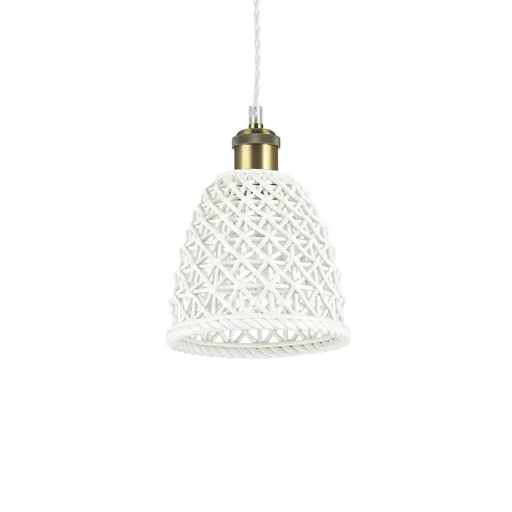 Lâmpada pendente Luga Ø 18cm White