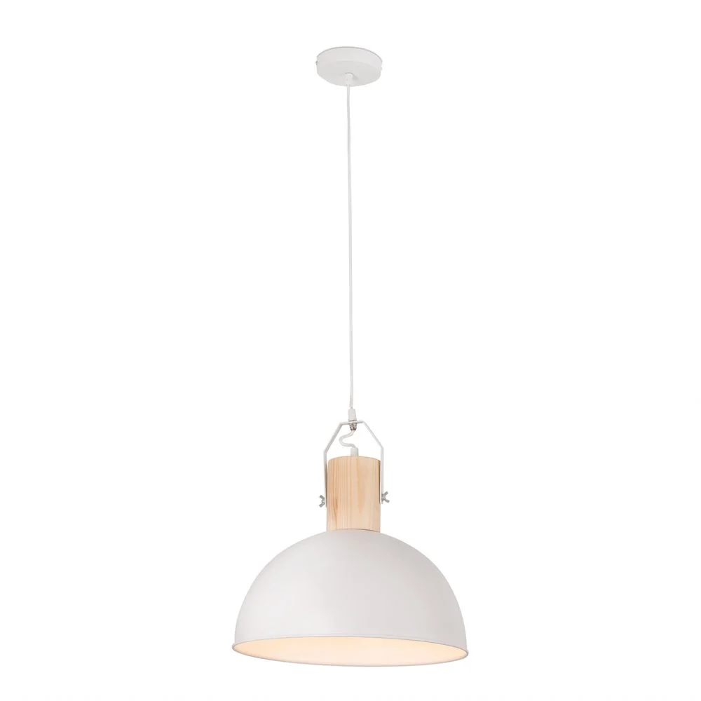 Lâmpada pendente Margot E27 Branco