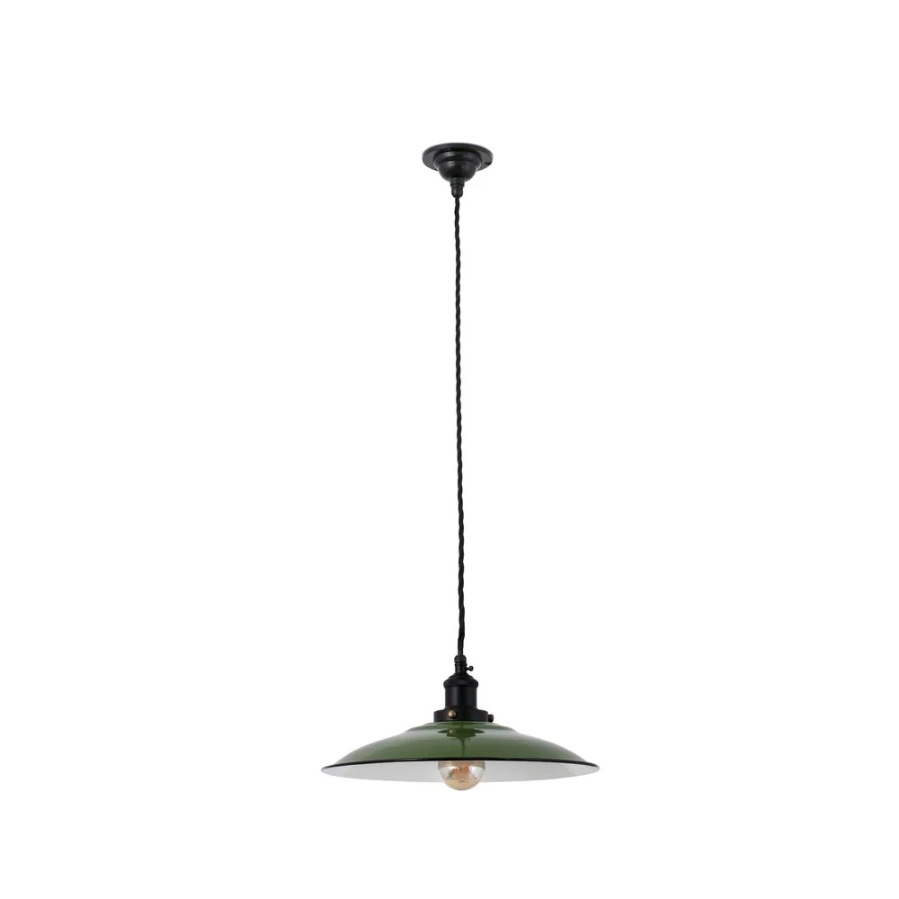 Lâmpada pendente verde longo