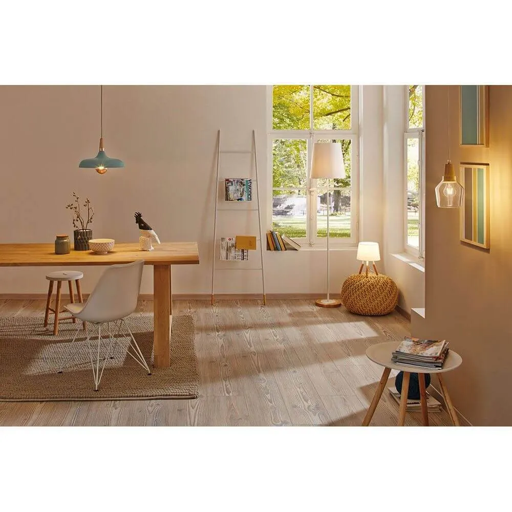 Lâmpada de penduramento de madeira neórcia Juna Soft Green