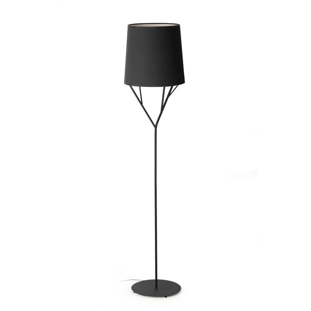 Lâmpada de piso preto