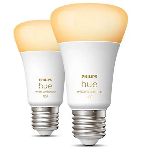Lâmpada Smart Philips Hue LED Wi-Fi 8W E27 Pack 2 Unidades