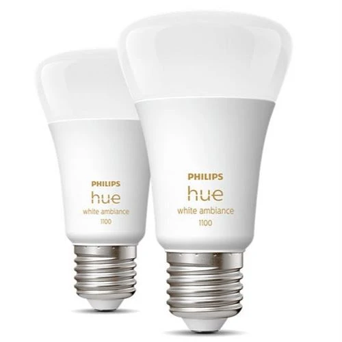 Lâmpada Smart Philips Hue LED Wi-Fi 8W E27 Pack 2 Unidades