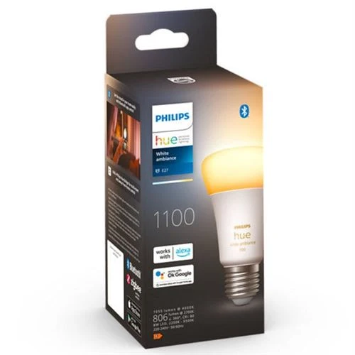 Lâmpada Smart Philips Hue LED Wi-Fi 8W E27