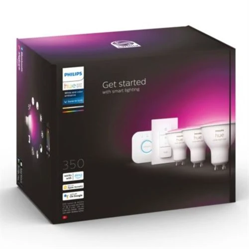 Lâmpada Smart Philips Hue WCA LED Wi-Fi 4.3W GU10 Starter Kit