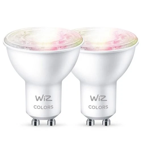 Lâmpada Smart WiZ TW LED Wi-Fi RGB 4.7W GU10 Pack 2 Unidades