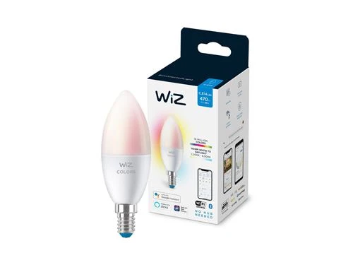Lâmpada Smart WiZ LED Wi-Fi RGB 4.9 W C37 E14