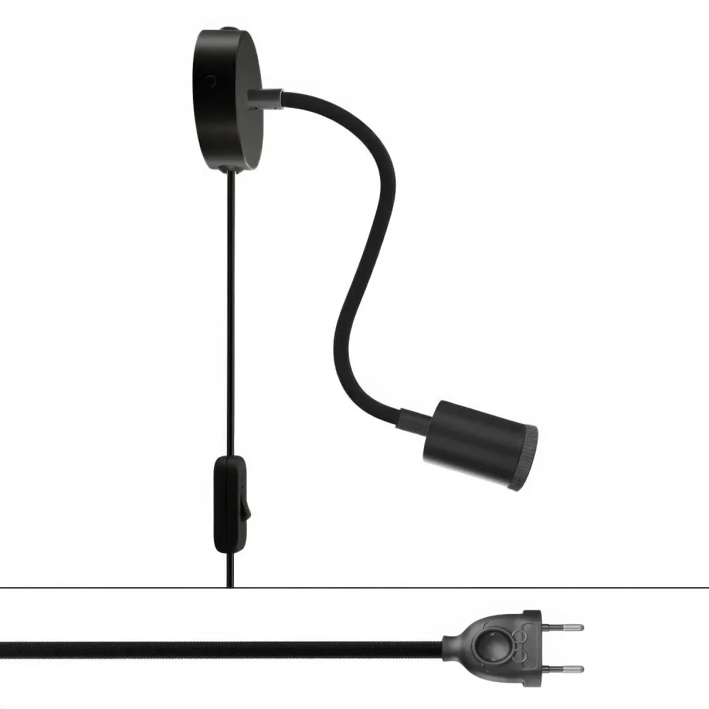 Lâmpada Spostaluce Flex 30 articulada com foco GU1d0 - Preto