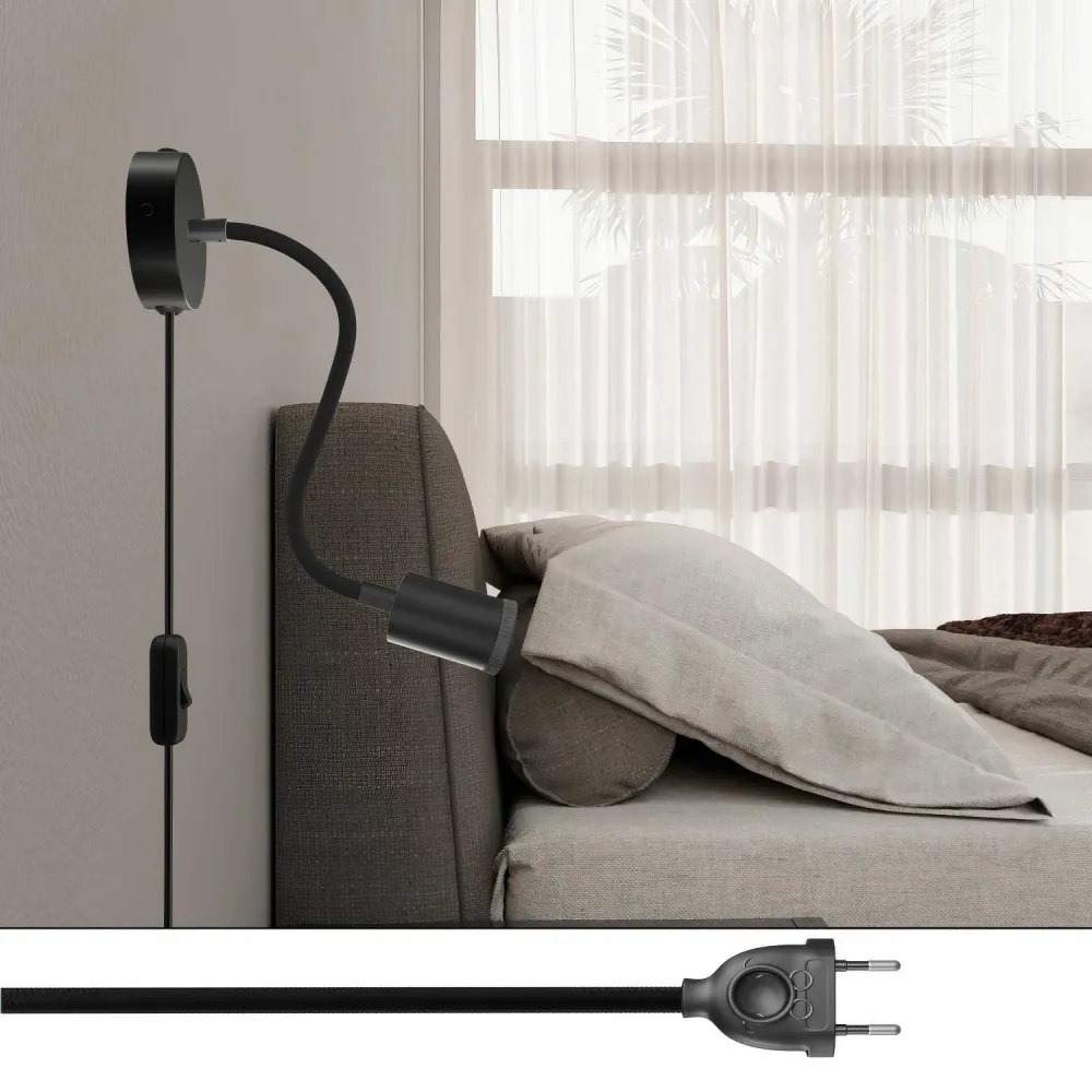 Lâmpada Spostaluce Flex 30 articulada com foco GU1d0 - Preto