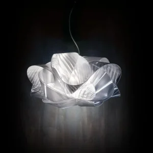 Lâmpada suspensa Fabula prisma transparente