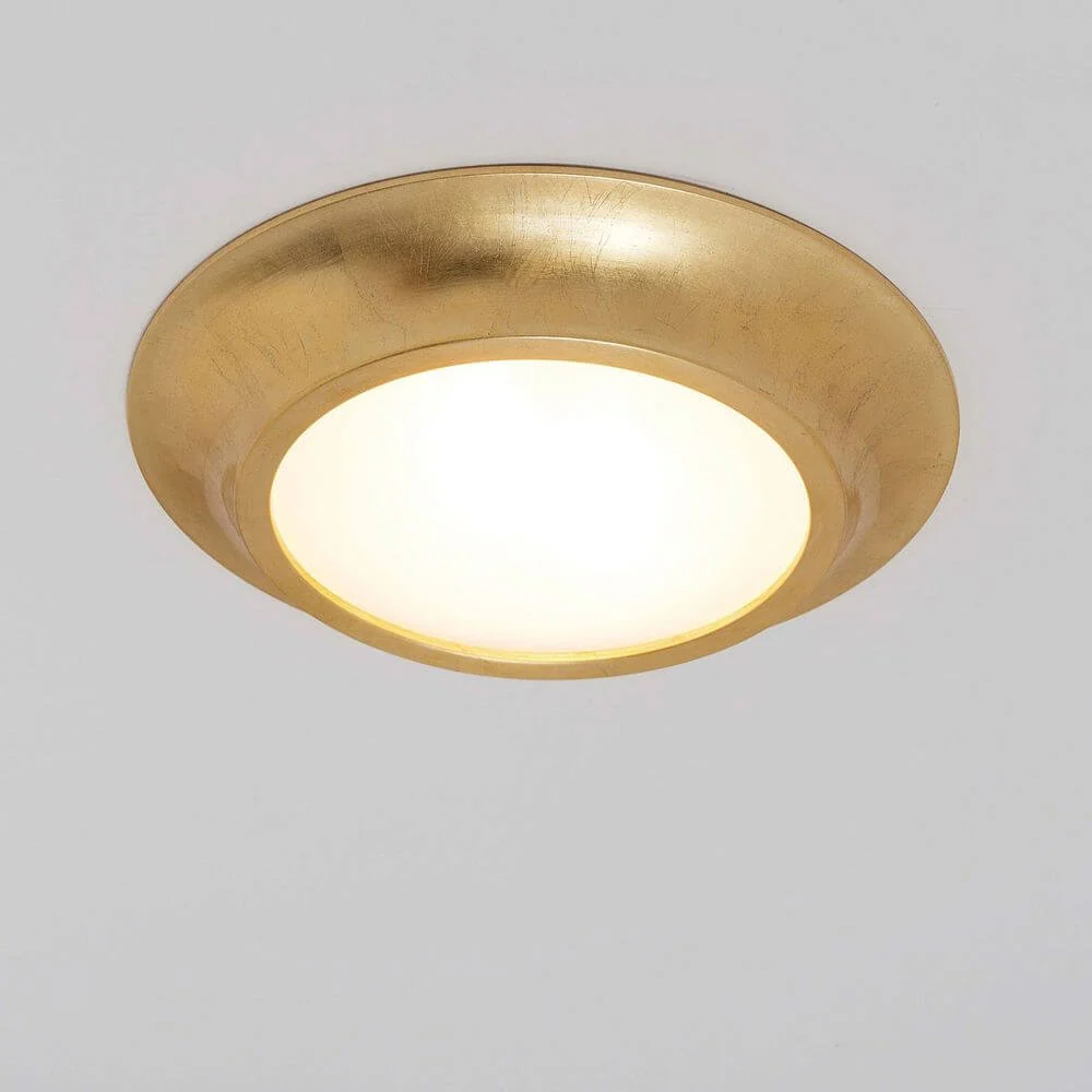 Lâmpada de teto 2-chama Spettacolo Ceramic Gold