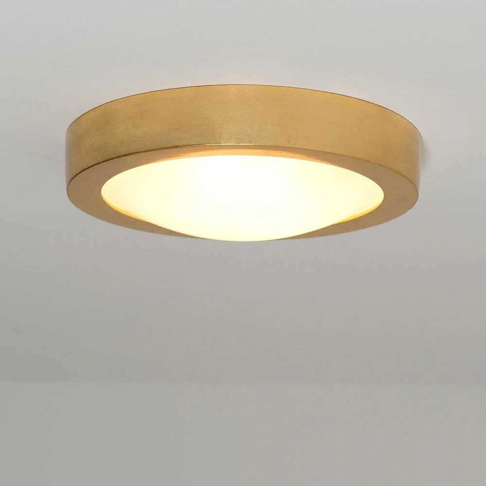 Lâmpada de teto 2-chama Spettacolo Ceramic Gold