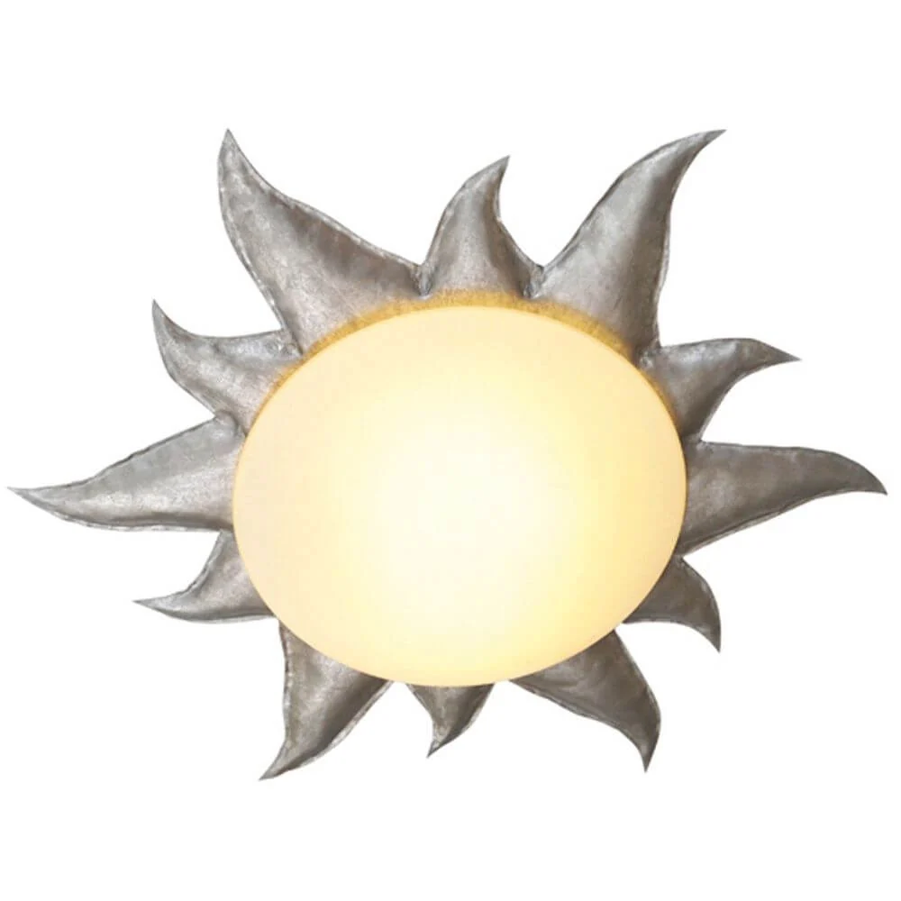 Lâmpada de teto Brine 2-Flame Argento Iron Prata