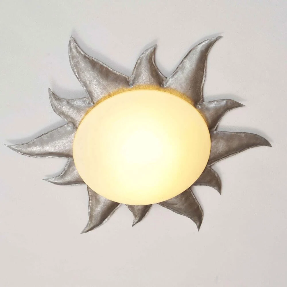 Lâmpada de teto Brine 2-Flame Argento Iron Prata