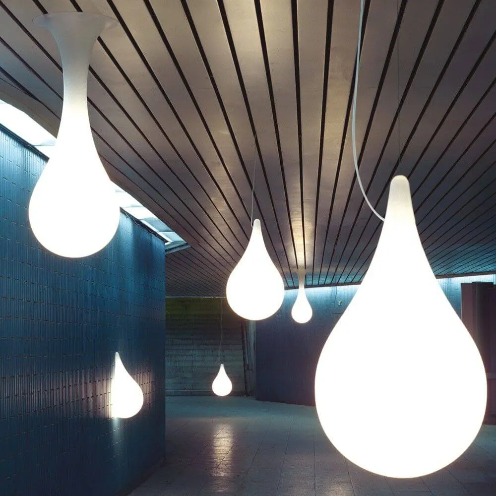 Lâmpada de teto Drop-1L 100 cm de luz líquida branca