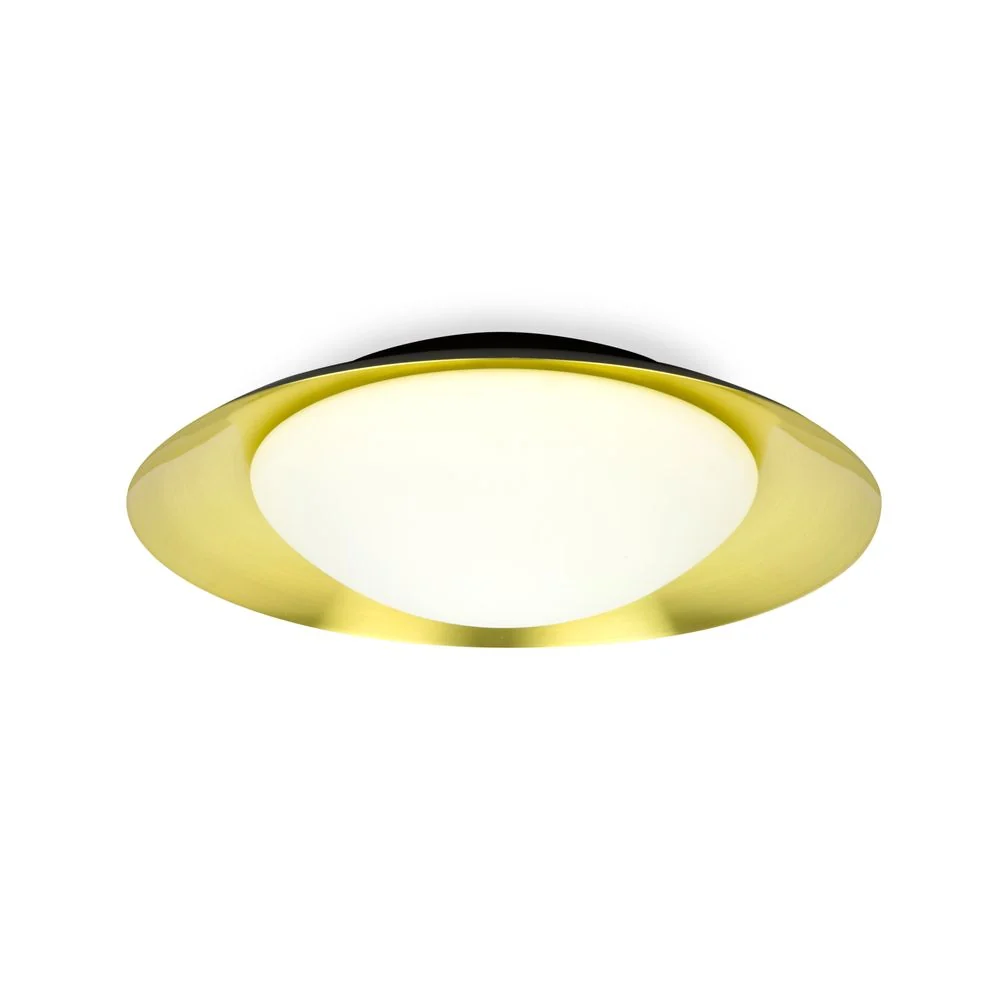 Lâmpada de teto LED 20W preto, ouro -colorido
