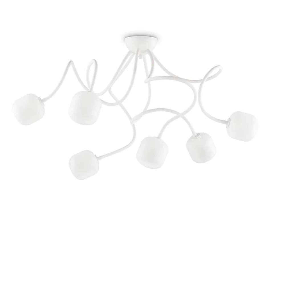 Lâmpada de teto Octopus PL6 Branco