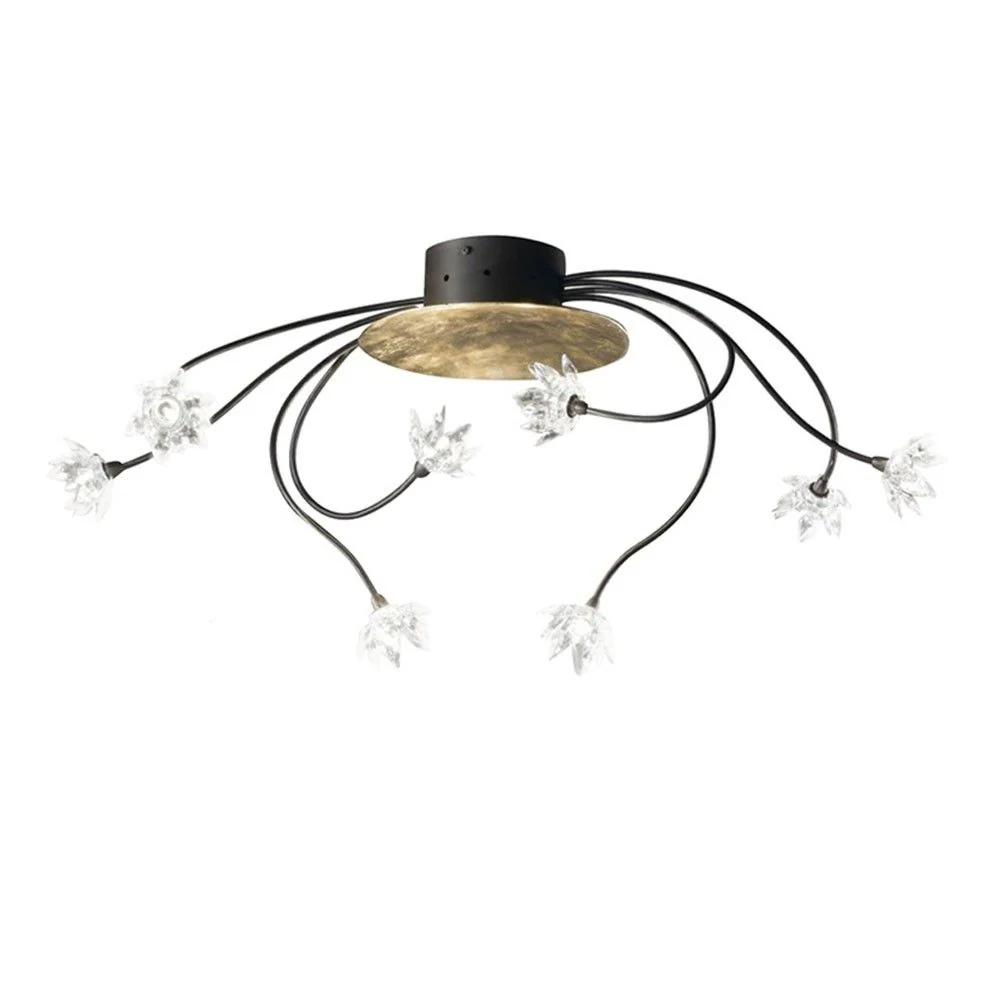 Lâmpada de teto de ouro Fierella 8 Flame Poor Rust Antique 84cm