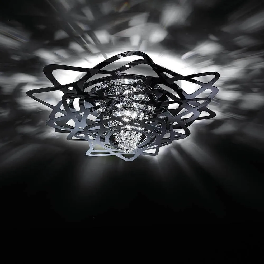 Lâmpada de teto slamp aurora mini preto