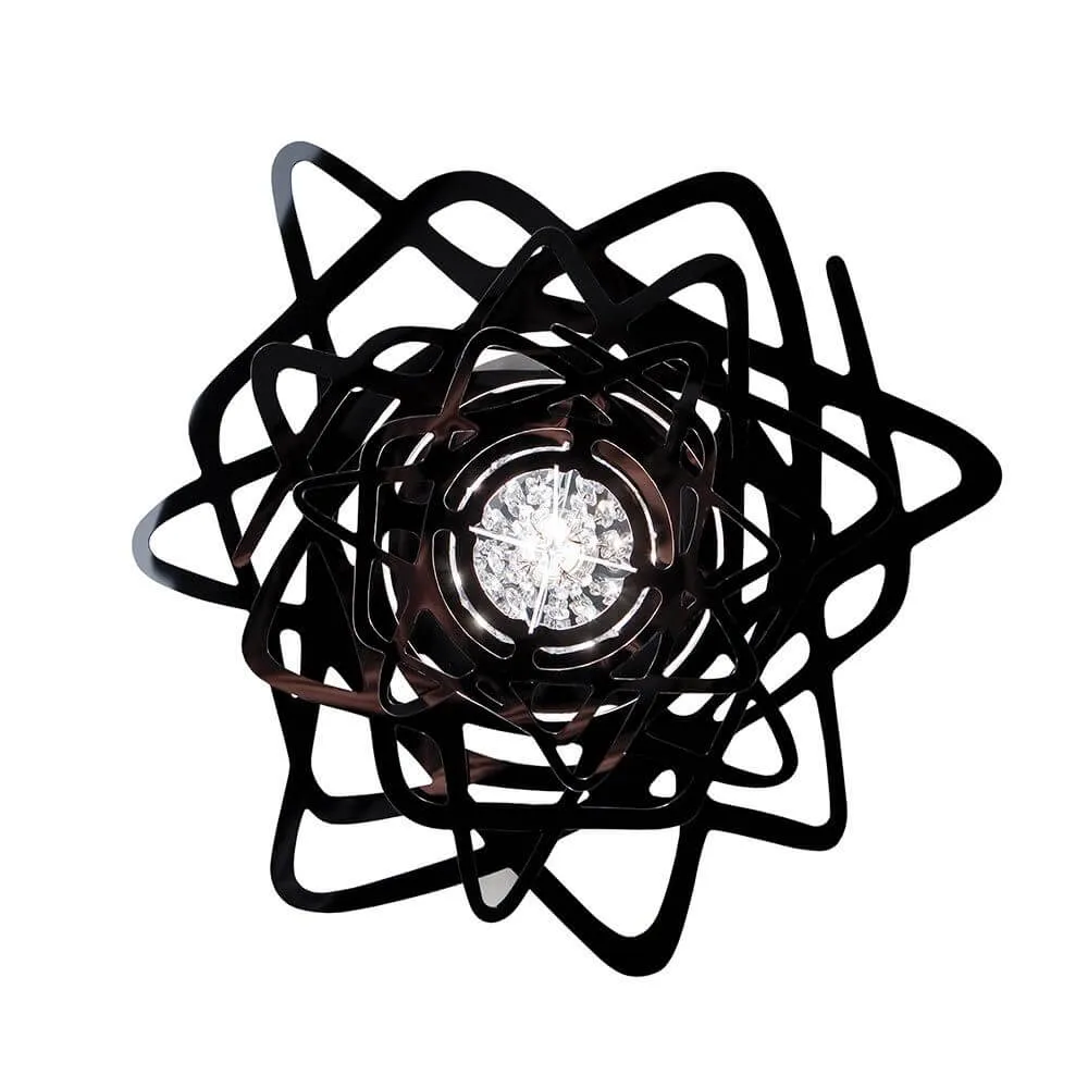 Lâmpada de teto slamp aurora mini preto