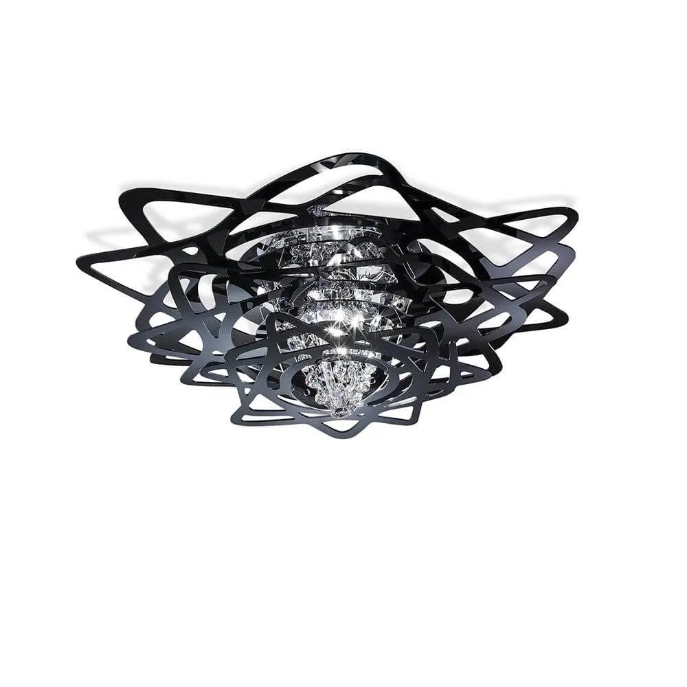 Lâmpada de teto slamp aurora mini preto