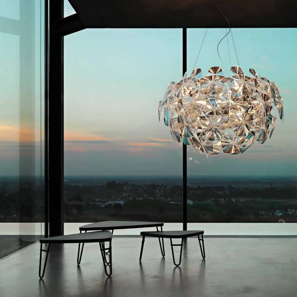 LUCLAN XL Lâmpada suspensa esperanç Ø 110cm transparente
