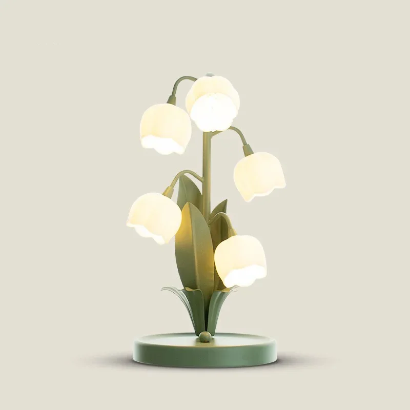LumeBlossom – Candeeiro de Mesa LED em Forma de Flor com Design Escandinavo
