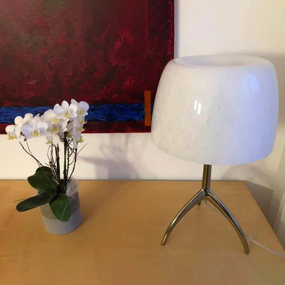 Lumiere 30th Grande Tavolo candeeiro de mesa branco
