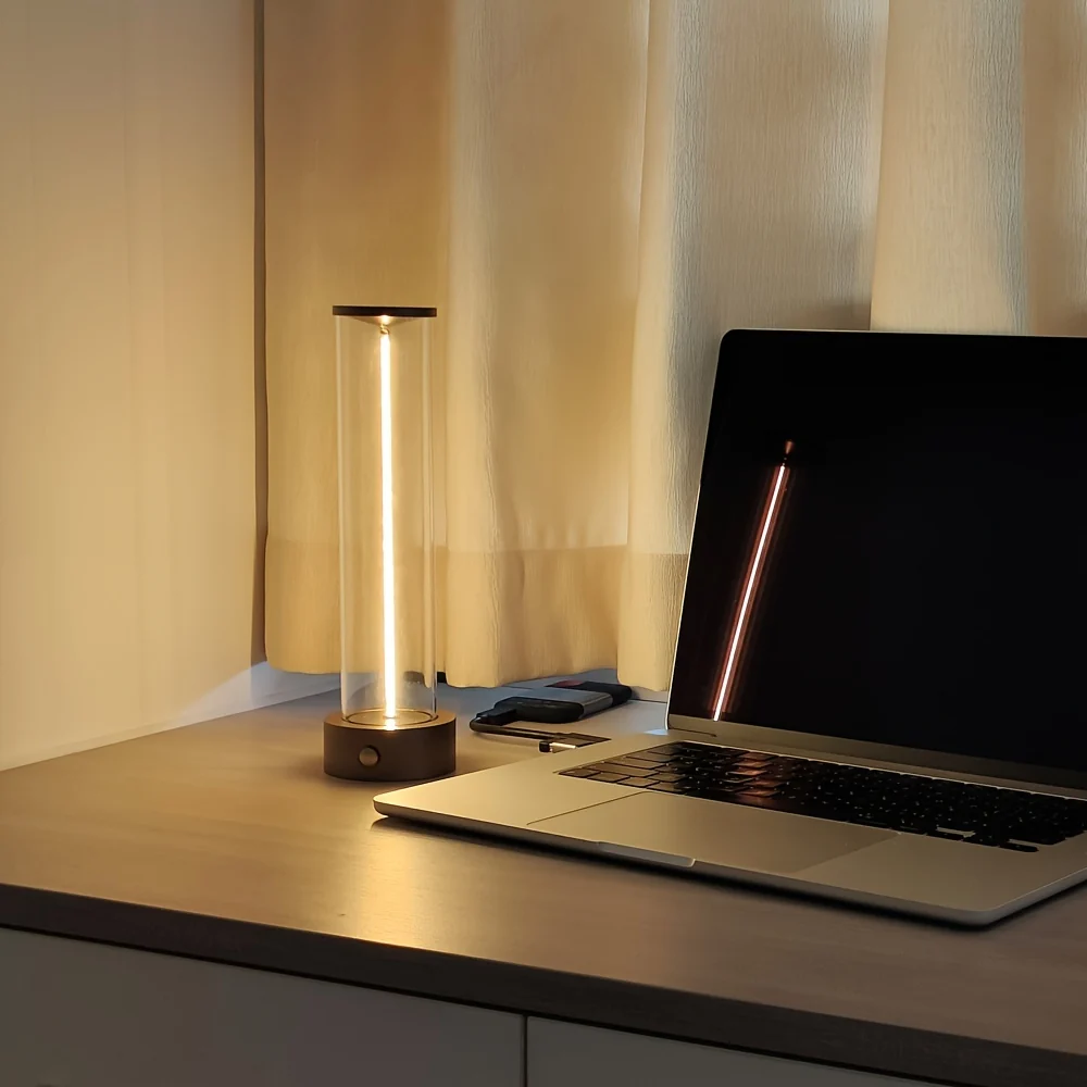 LumiFlex - Candeeiro de Mesa LED Moderno com Base Magnética e Bateria Recarregável por USB