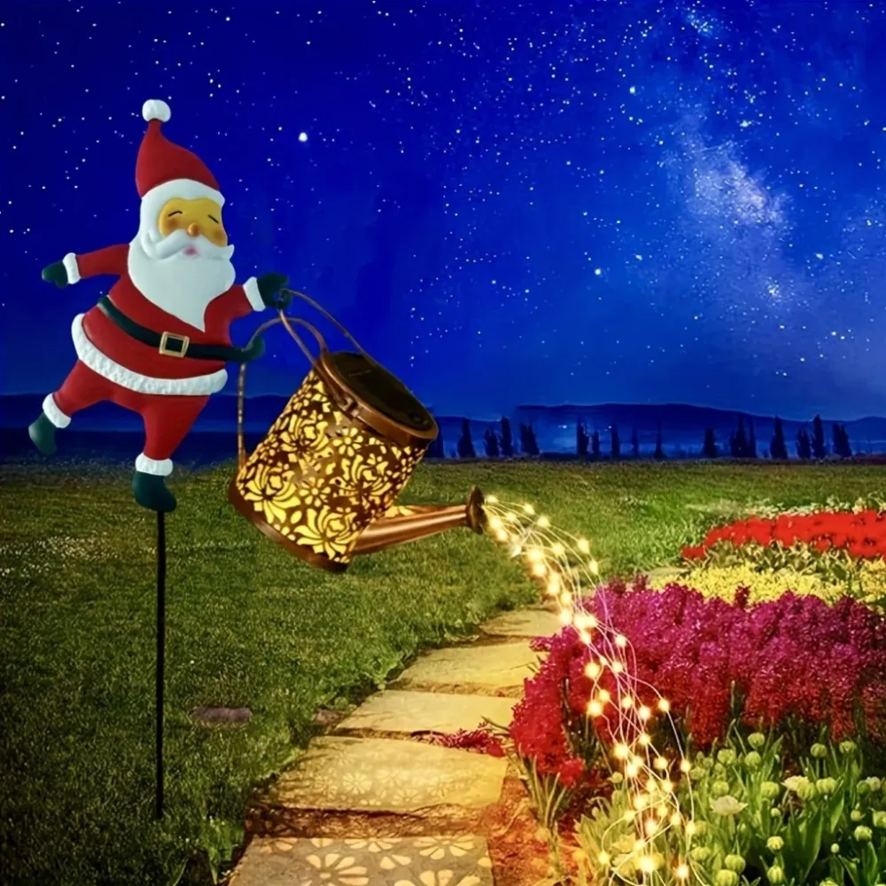 LumiLicht - Luz de Jardim LED com Cascata de Energia Solar, Regador Decorativo
