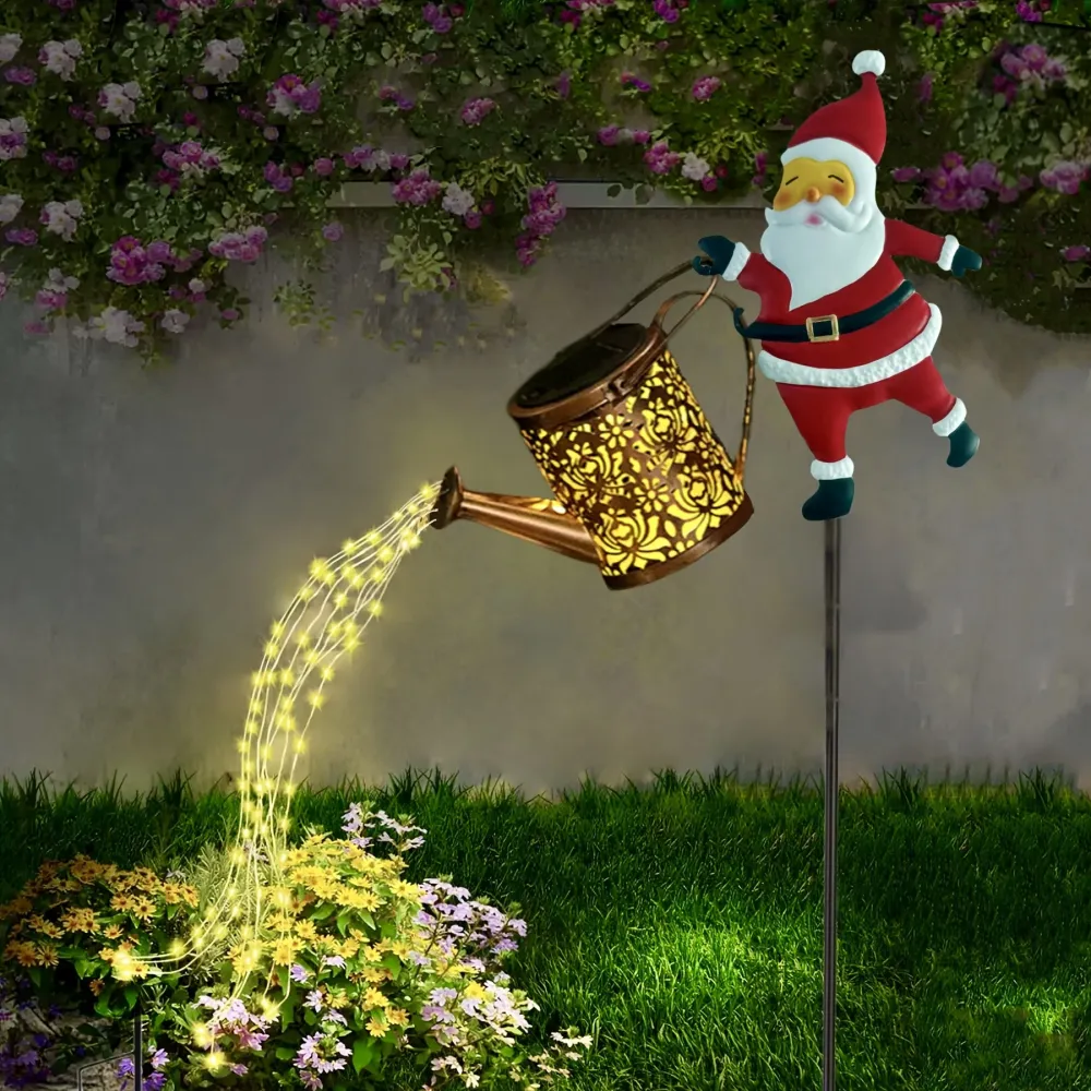 LumiLicht - Luz de Jardim LED com Cascata de Energia Solar, Regador Decorativo