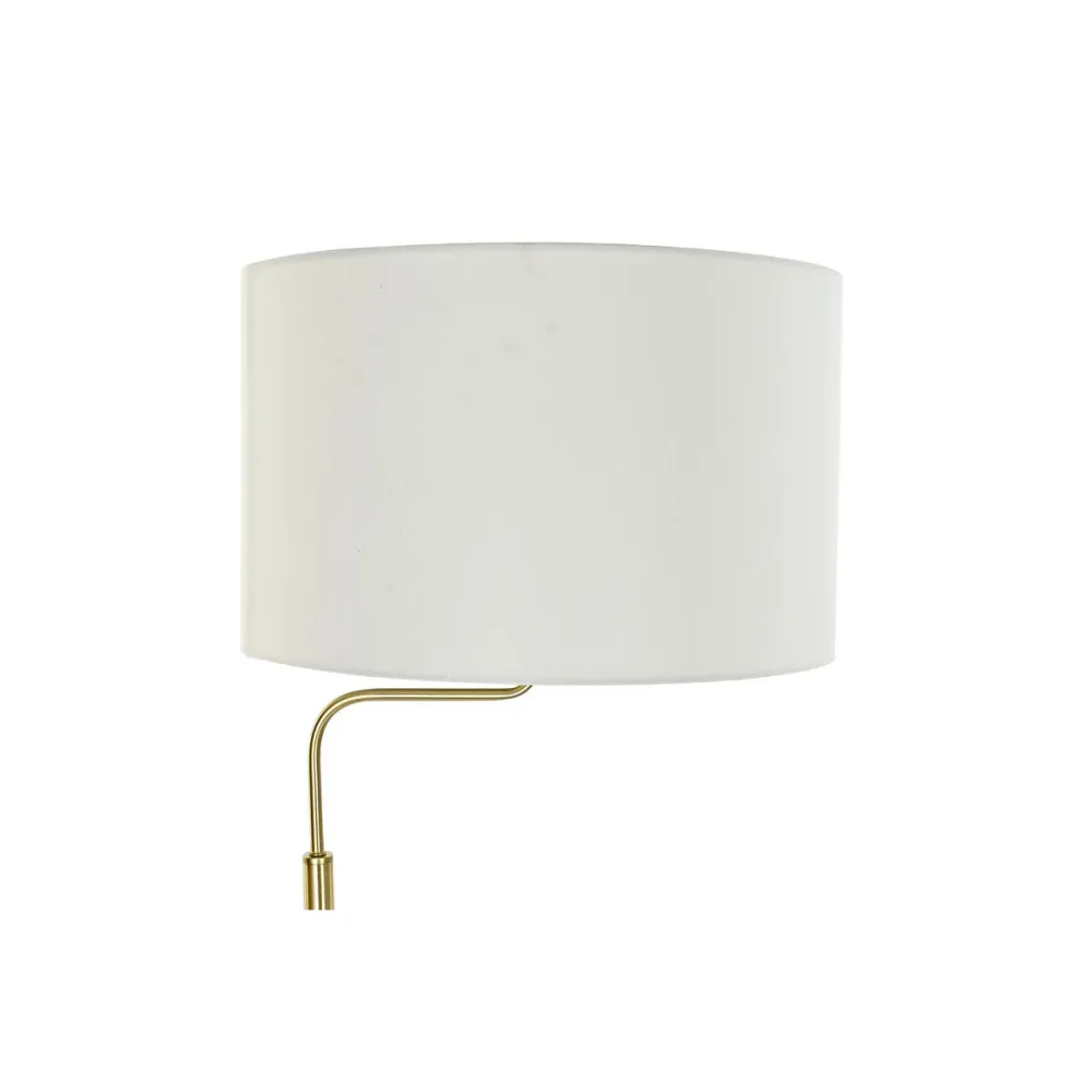 Luminária de chão DKD Home Decor 43,5 x 40 x 154 cm Dourado Metal Branco 220 V 50 W