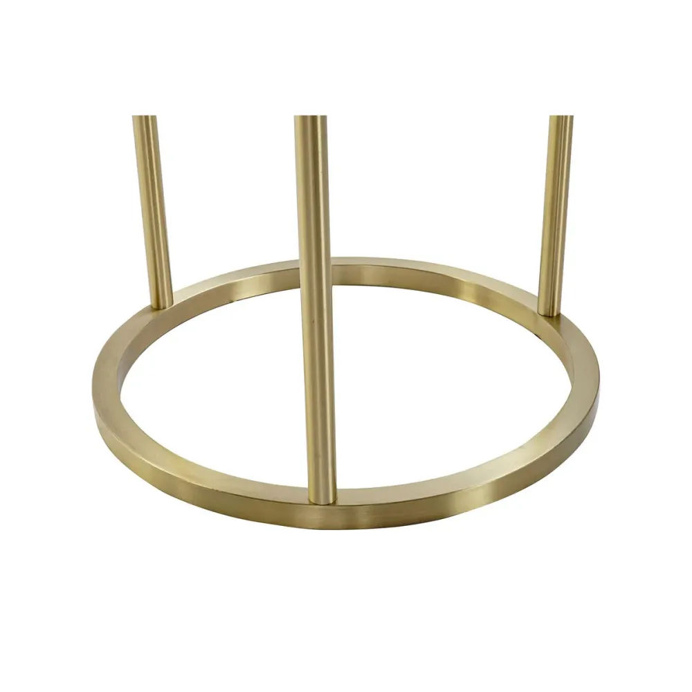 Luminária de chão DKD Home Decor 43,5 x 40 x 154 cm Dourado Metal Branco 220 V 50 W