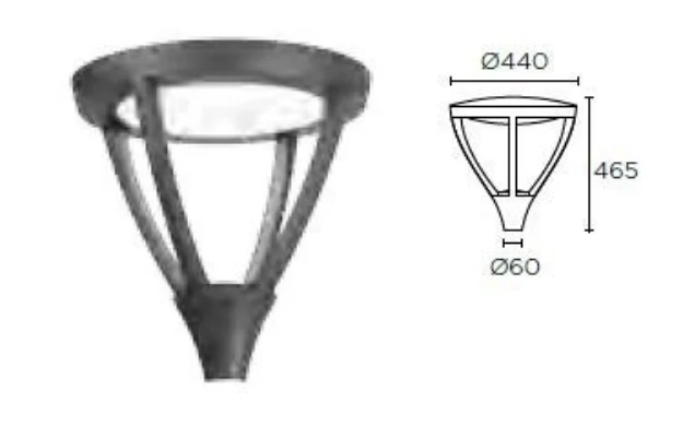 Luminária Exterior Proud LEDS C4 60-9913-Z5-CM