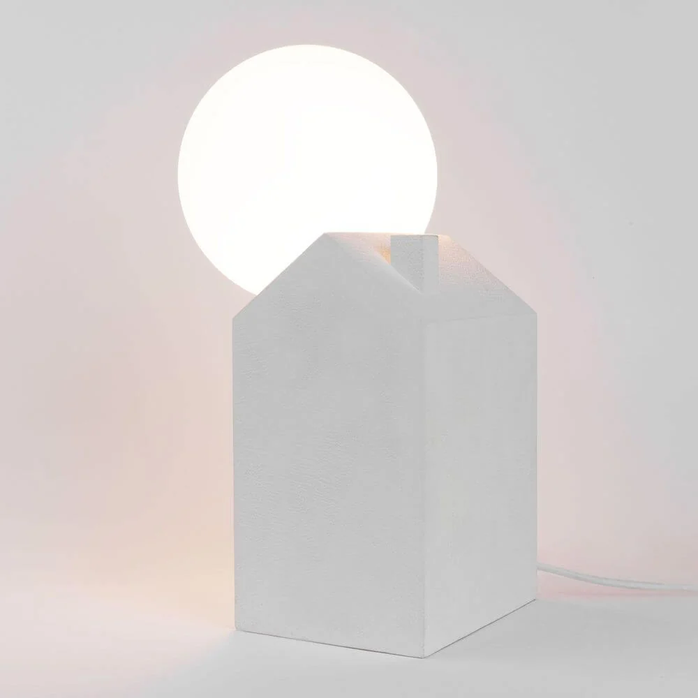 Luminária de mesa Seletti Dreamlike Betão Vidro Branco