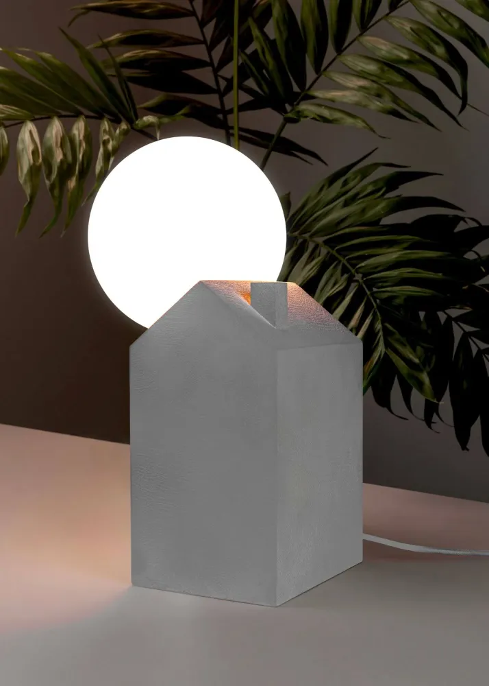 Luminária de mesa Seletti Dreamlike Betão Vidro Branco