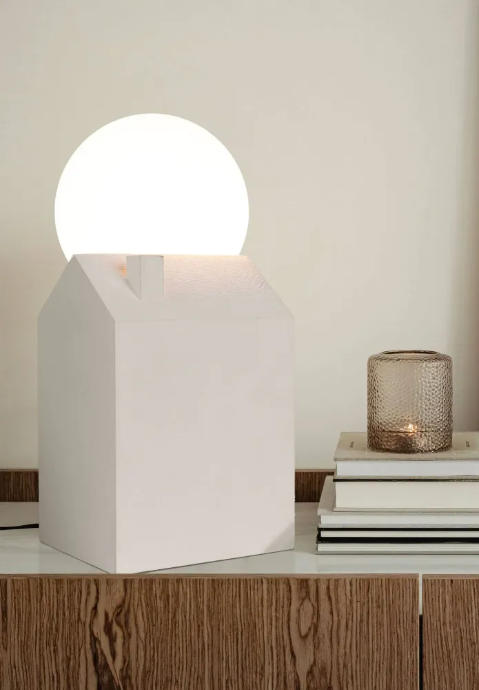 Luminária de mesa Seletti Dreamlike Betão Vidro Branco