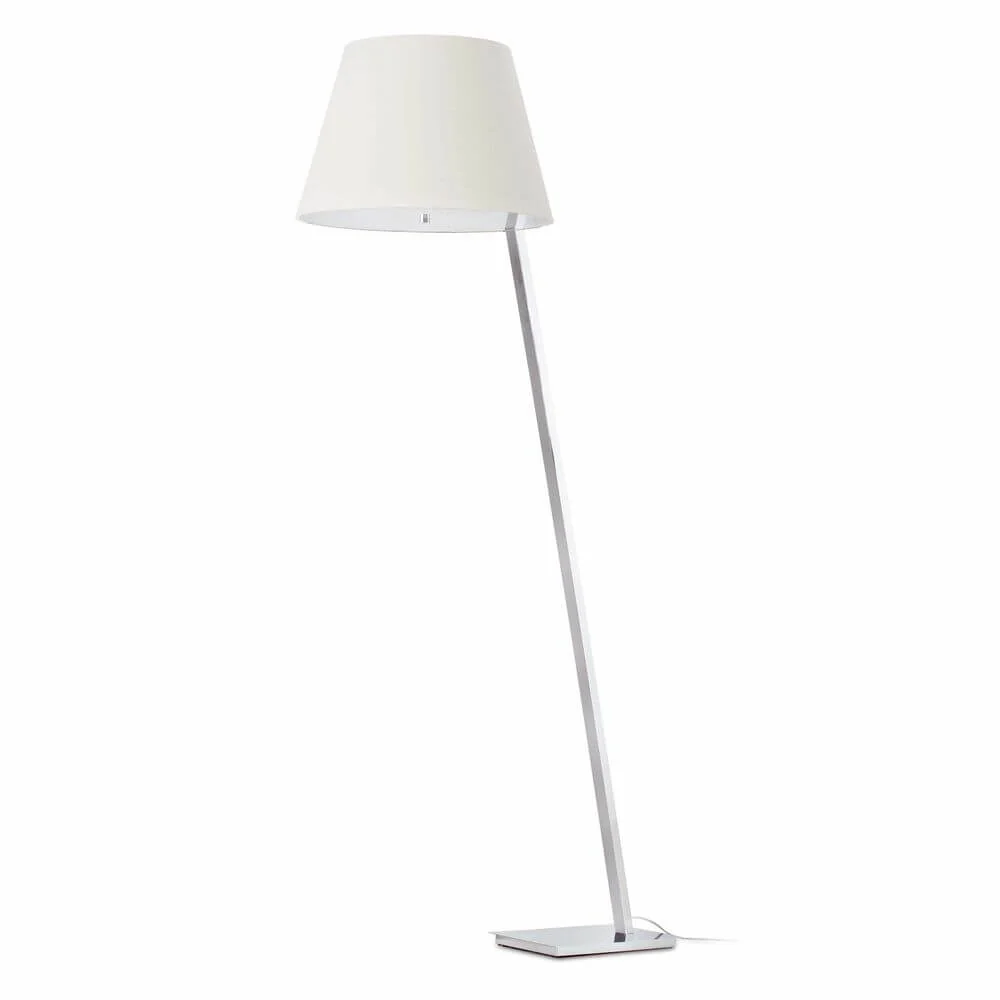 Luminária de piso chrome, branco