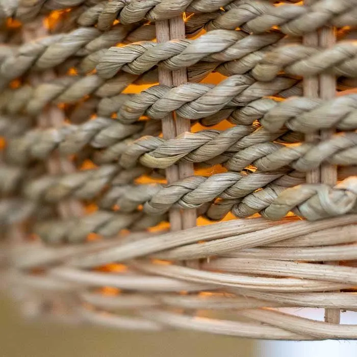 Luminária Pêndulo em Fibra Natural