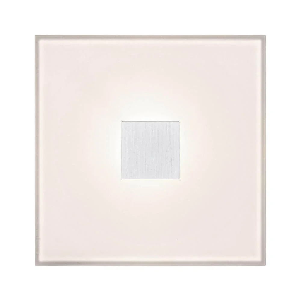 LumiTiles LED Tiles Quadrado Conjunto de 2 Metal Branco