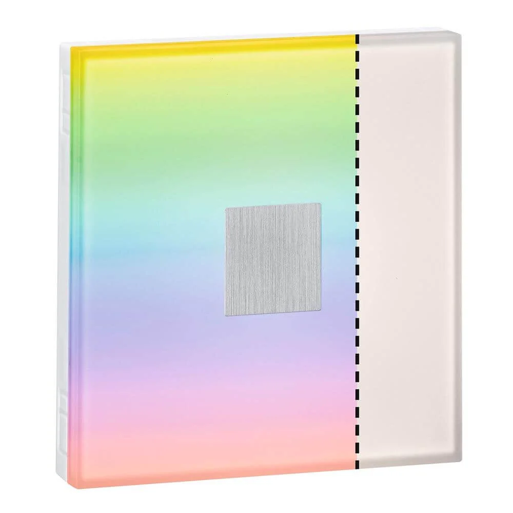 LumiTiles LED Tiles Quadrado Conjunto de 2 Metal Branco