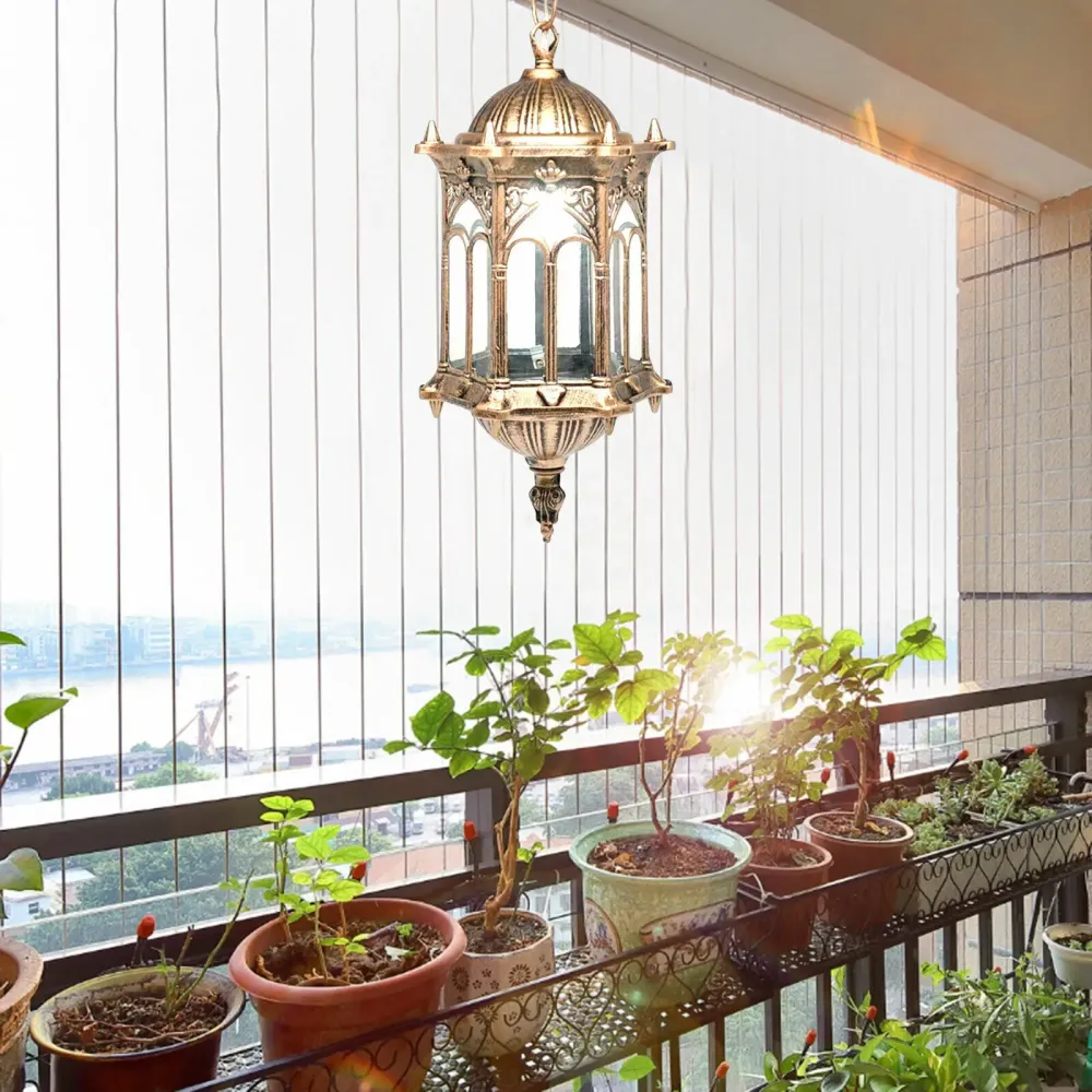 LumiVintage - Candeeiro Suspenso Resistente ao Tempo em Estilo Retro para Exterior – Candeeiro Suspenso Antigo