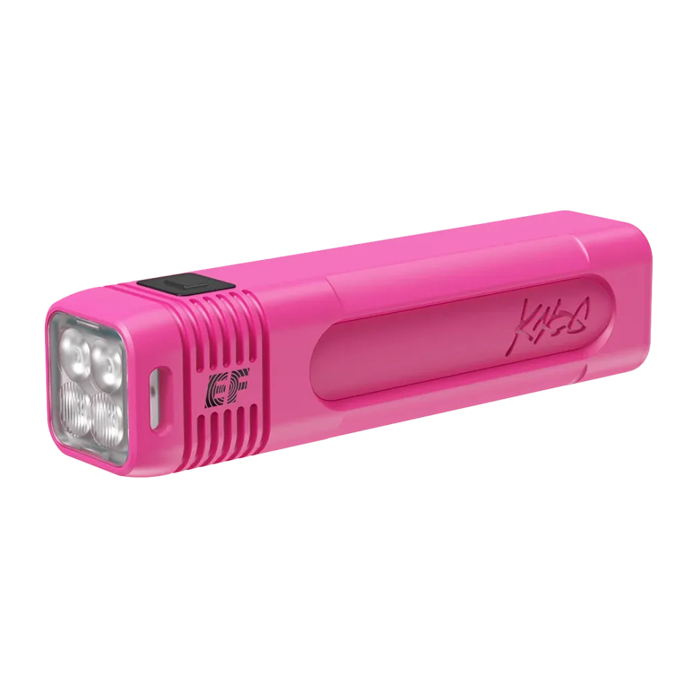 Luz dianteira KNOG BLINDER PRO 900 Edição limitada E.F. Pro Cycling cor-de-rosa