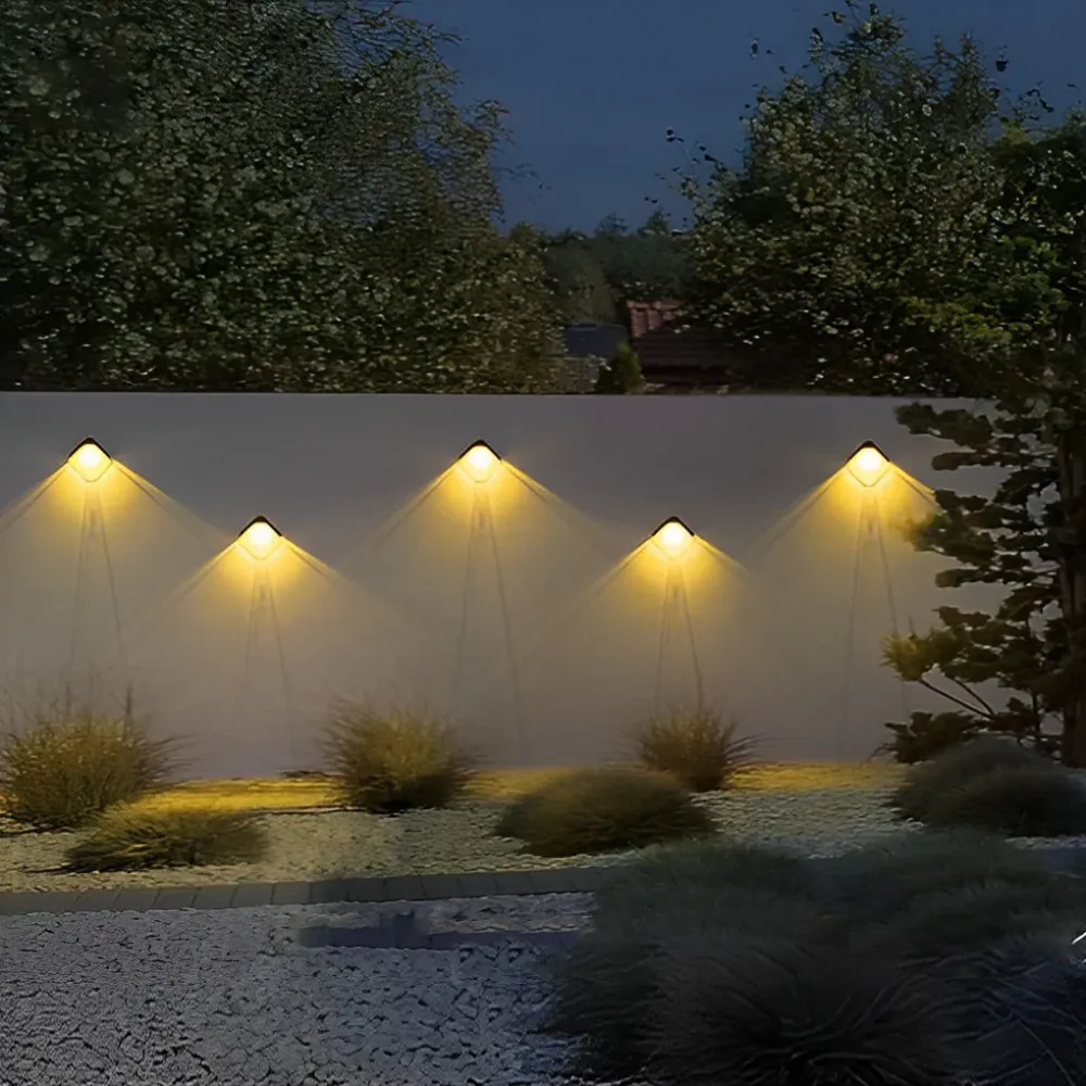 Luz de Parede Solar Moderna LED Impermeável Multicolorida