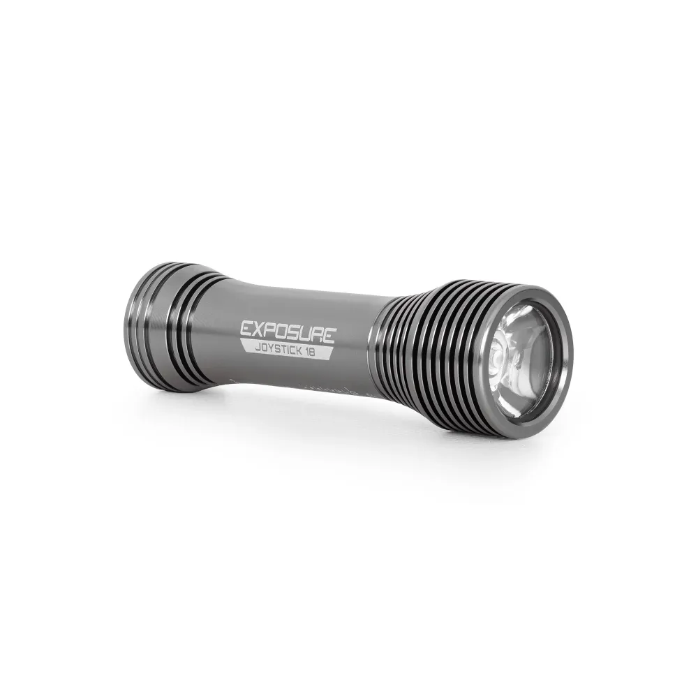 LUZES DE EXPOSIÇÃO JOYSTICK 18 luz frontal com suporte para capacete/braçadeira