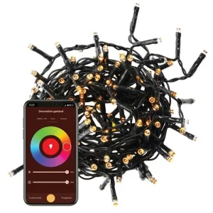 Luzes de Natal Smart Muvit iO LED 6 metros Wi-Fi Multicolor