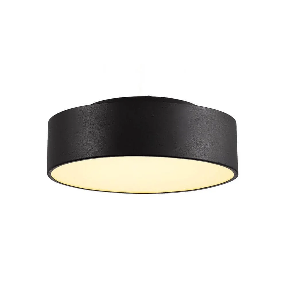 Medo 28 Lâmpada de teto LED preto opcionalmente desligado